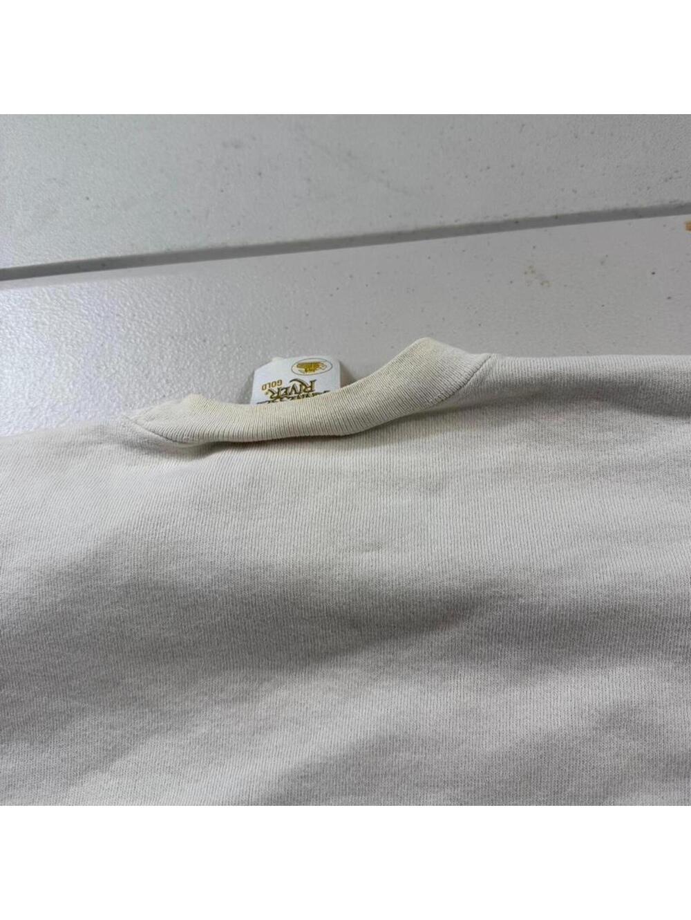 Men's White and Cream Jumper - Picture 6 of 8
